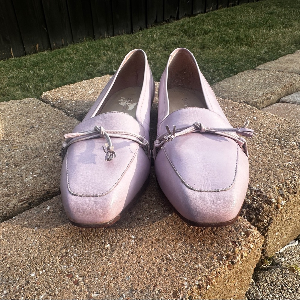 Women's Lilac Slip-On Loafers - Comfortable Casual Flats